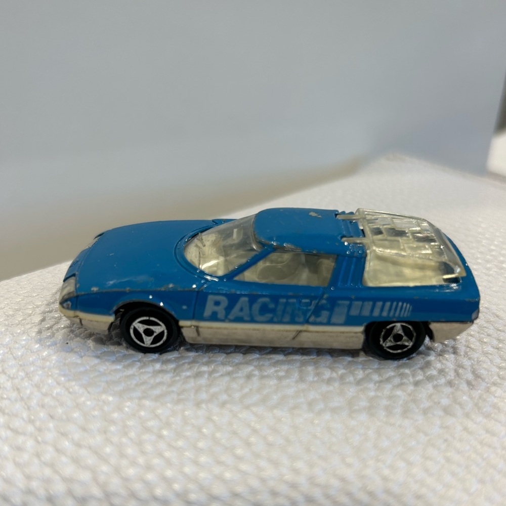 Vintage matchbox Hotwheels car Majorette race car hot wheel Mattel blue car